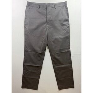 Calvin Klein Dress Pants Mens Black Flat Front Polyester Viscose‎ 32x32